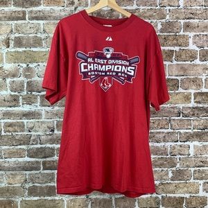 Red Sox MLB Champion Mens T-Shirt Size XL Red